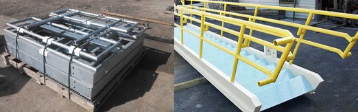 Photo of stairs ship knocked down or fully assembled for shipping
