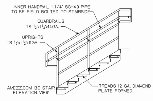 IBC Stair Elevation drawing