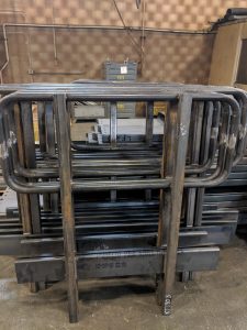 removable railing weldments
