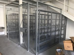 security cage below stair case