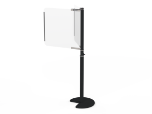 Floor stand acrylic face shield