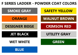 image of access ladder color options