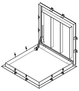 Well Hatch isometric drawing