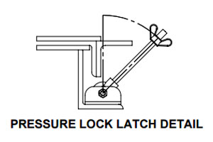 Well hatch pressure lock detail