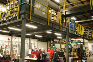 photo of mezzanine system